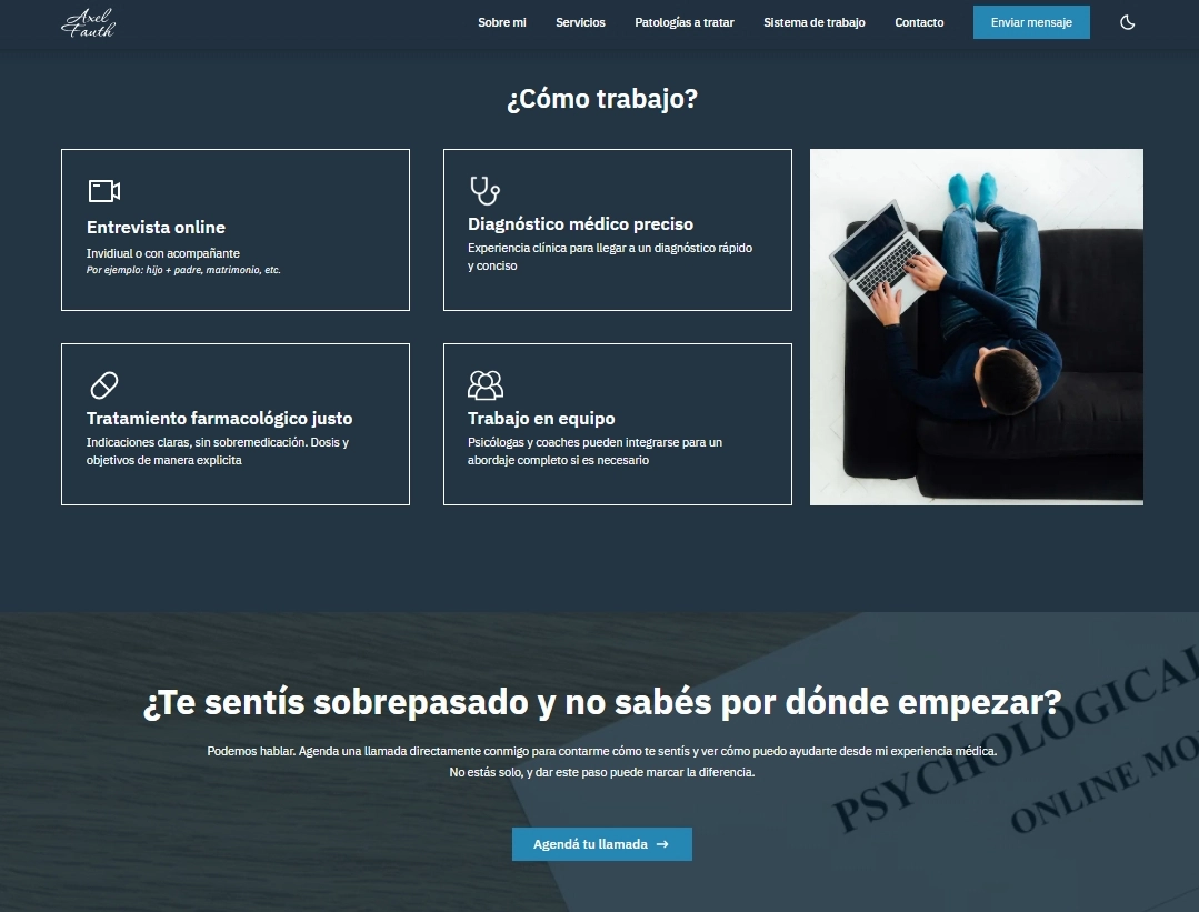 Vista principal del proyecto Axel Fauth