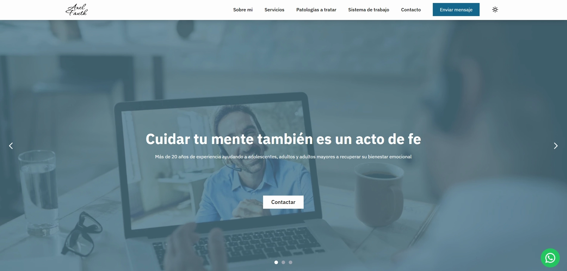 Vista principal del proyecto Axel Fauth