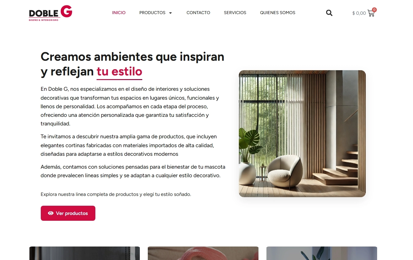 Vista principal del proyecto DobleG